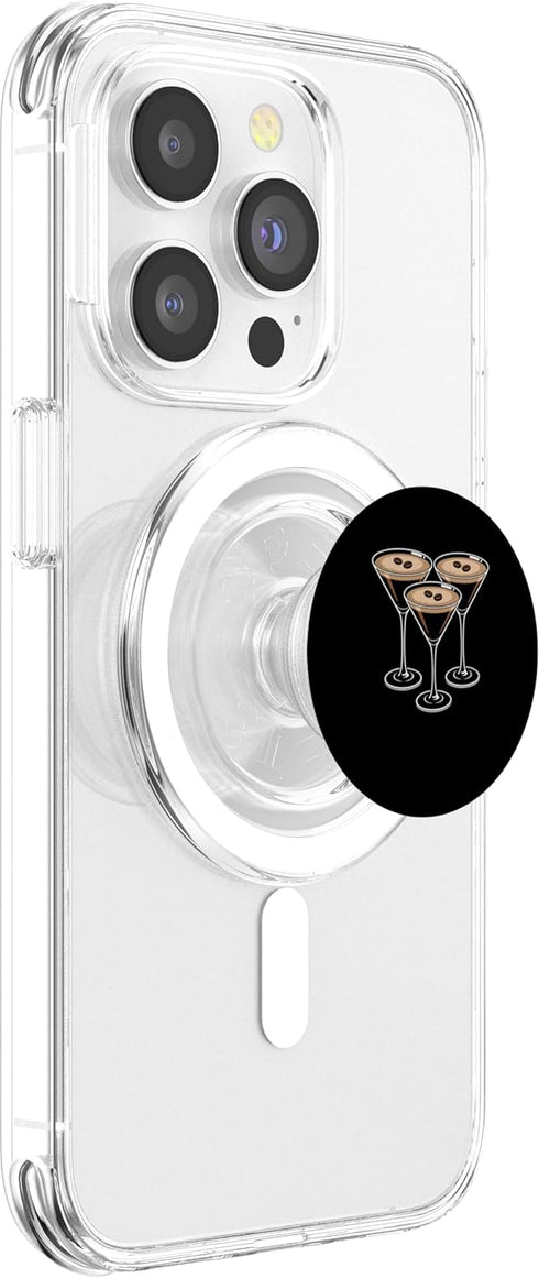 Cocktail Hour Studio Watercolor Cocktail Trio Minimal Bar Cart Aesthetic PopSockets PopGrip for MagSafe