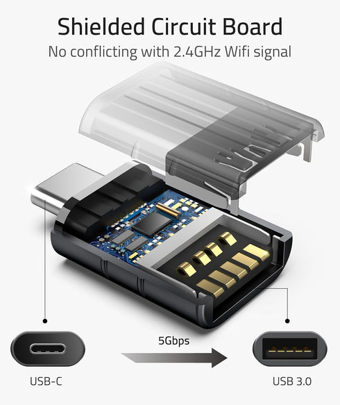 Syntech USB C to USB Adapter Pack of 2, Compatible with iPhone 15 Pro Max, MacBook Pro Air 2023
