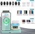 5 in 1 Foldable Wireless Fast Charger with Night Light Transparent Clock for Apple Devices, iPhone 15/14/13/12/11 Pro