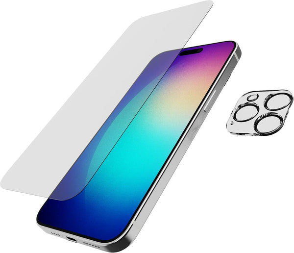 Tech21 Impact Glass – Camera Lens Protector Bundle for iPhone 15 Pro Max