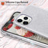 MATEPROX Compatible with iPhone 11 Pro Case, Bling Sparkle Cute Girls Women Protective Case - Silver