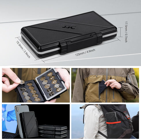 CR2032 Battery Case Holder, Water-Resistant Anti-Shock Coin Cell Battery Case for 20x CR2032/CR2025/CR2045/CR2016,