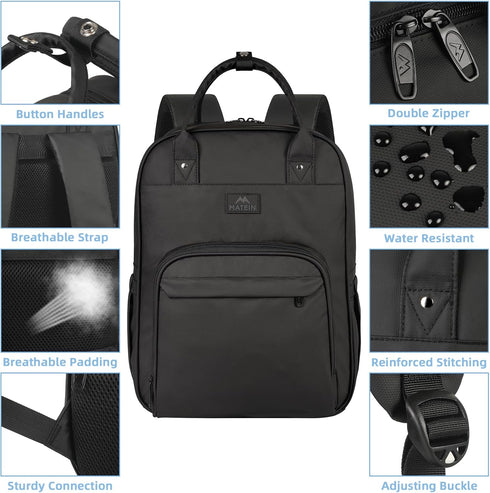Backpack, 17 Inch Backpack MATEIN Nurse Extra Large Waterproof Laptop with Removable Organizer, Anti Theft Padded