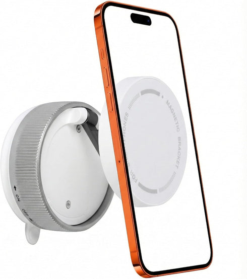 CornrStr Shower Mirror Phone Holder Magsafe Compatible - Instant Suction Reusable Mirror Phone