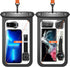 Lanhiem 10.5" Large Waterproof Phone Pouch, 2 Pack Universal IPX8 Dry Bag with Lanyard for iPhone 15 14 13 Pro Max,