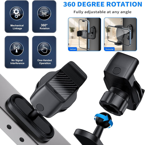 linwetra 360 16/15/14/13/12, Magnetic Phone Holder for Gym - Adjustable Magnet Phone Mount for Workout Recording