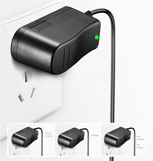 NOYITO 12.6V 1A Power Adapter Li-ion Battery Charger with LED Indicator for 11.1V 12.6V Lithium Battery Pack