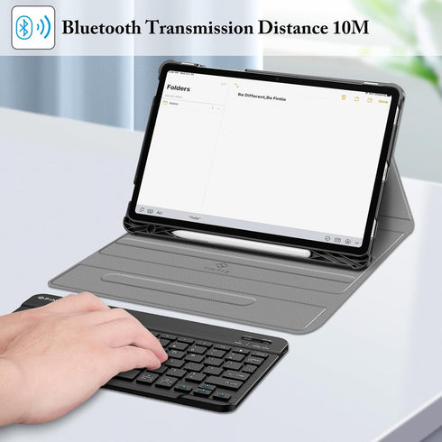 Fintie Keyboard Case for Samsung Galaxy Tab S9 FE 10.9 Inch, Detachable Wireless Bluetooth Keyboard, Slim Stand Cover