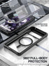 Poetic Guardian MagPro Case for Pixel 8 5G, 6.2", Full Body Shockproof Bumper, Built-in Screen Protector, Black/Clear.