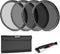 Neewer 82mm ND Lens Filter Kit: ND2 ND4 ND8 ND16, Lens Cleaning Pen, Filter Pouch, Neutral Density Filter and Accessory