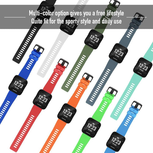 NotoCity Soft Silicone Replacement Watch Strap for Garmin Forerunner 35 Band Compatible with Forerunner 35 Smartwatch