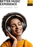 Picun B8 Bluetooth Headphones, 120H Playtime, Wireless with 3 EQ Modes, Over Ear for Travel, Home, Office, Ashen Golden