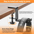 Headphone Hanger Holder Stand -Under Desk Headphone Hanger, Headset Hook Holder with Foldable,Space-Saving Aluminum Stand with Universal Fit for Gaming PC Accessories (Black-1PCS)