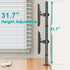 MOUNT PRO Vertical Dual Monitor Stand, Stacked Monitor Mount for 2 Monitors Up to 32 inches, Adjustable Desk Mount