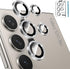 Tensea (3+2PCS) for Samsung Galaxy S24 Ultra 5G Camera Lens Protector, 9H Tempered Glass Cover, Metal Individual Ring,