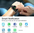 Popglory Smart Watch, Fitness Tracker with Blood Pressure/Oxygen Monitor, Full Touch for Android & iOS, Black