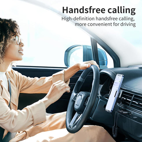 Mcdodo Aux Bluetooth Adapter 5.3, Built-in Microphone, CD Quality 10M Transmission Bluetooth Receiver for Car Kit