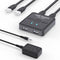 Lecnvuo USB Switch 2 in 2 Out, USB Switcher 2 Computers Sharing Keyboard