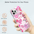 Pink Indie Aesthetics Hippie Collage Case for iPhone 11 Pro Max, Colourful Trendy Cool Teen Girl Silicone