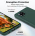 LeYi Liquid Silicone Slim Silky-Soft Case Cover for Samsung Galaxy A42 5G with 2 Pack Tempered Glass Screen Protector
