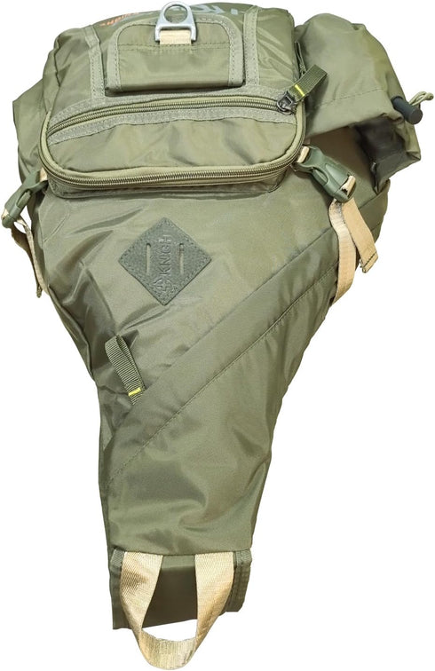 Backpack Large Sling Bag Laptop Cross Body Messenger Bag Shoulder Travel Rucksack (D- Army Green)