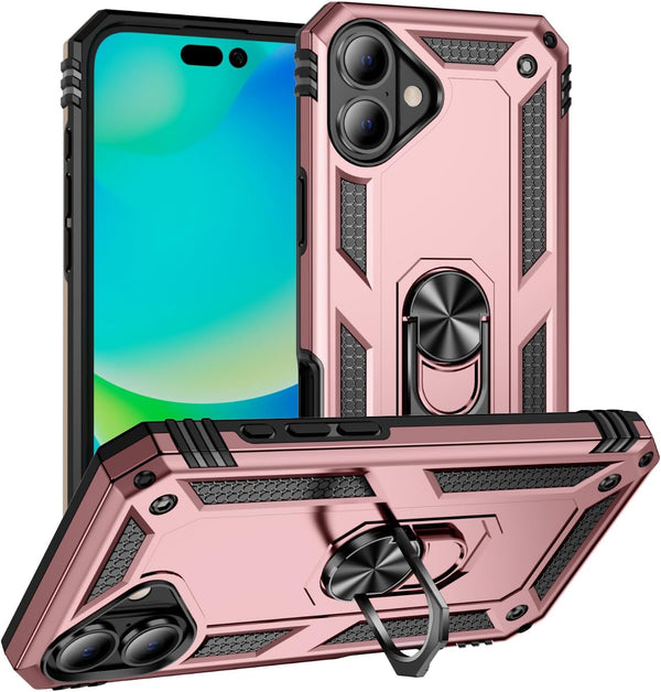 Ymyhyuxi Heavy Duty Protective Case for iPhone 11 with 360 Rotatable Metal Ring