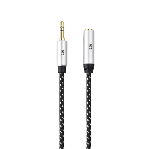 Cable Matters 2-Pack Headphone Extension Cable - 6ft, 3.5mm Aux Cord Extender, Black