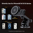 Magsafe Car Mount Charger & Bluetooth Earbud, 15W Magnetic Wireless Car Charger for iPhone 15/14/13/12 Series
