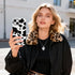 Skyseaco 15 2-Layer for iPhone Case, Treny Milk Cow Print Phone Case Hybrid Hard Shell, Shockproof Soft for Girl Women