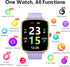 Popglory Smart Watch, 1.69'' Fitness Watch for Men Women, Heart Rate, Blood Pressure, Blood Oxygen, Sleep Monitor, 110