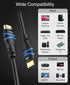 4K 25 (4K 60Hz 18Gbps HDR10, CL3 HDCP2.2, BlueRigger HDMI Cable FT HDMI Cord, in-Wall Rated, High Speed, eARC) - Long