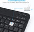 OMOTON Bluetooth Keyboard, Wireless Rechargeable Keyboard for iPad, Pro, Mini, Air with Illuminated LED, Black