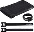 Cmple 50PCS Reusable Cable Ties, 6-inch Black, Nylon Adjustable Cord Organizer Ties