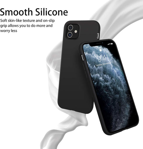 OTOFLY Compatible iPhone 11 Case, Ultra Slim Fit Liquid Silicone Gel Cover with Full Body Protection
