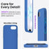 ORNARTO 17e 16e 6.1", 3 16e 17e-Blue Compatible with iPhone Case and for iPhone Case Liquid Silicone Layers Full