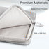 JETech Laptop Sleeve for 13.3-Inch MacBook Air/Pro, Waterproof Shock Resistant Bag with Accessory Pocket (Light Grey)