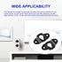 uxcell 10 Pcs Wall Mounting Speaker Hanger Brackets, 4.8cm Long Clothing Rack Iron Hanger Plate Accessories, Speaker