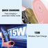 Mini Chair Wireless Fast Charger, Multifunctional Phone Holder Stand, Portable 3 in 1 Cell Phone Stand with Speaker