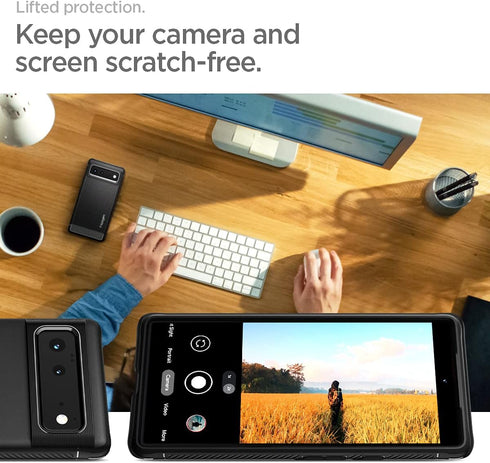 Spigen Rugged Armor Case Designed for Google Pixel 6 (2021) - Matte Black