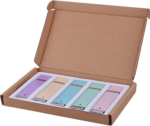 KOOTION 5 16GB 2.0 5 X Enamel USB Flash Drive Thumb Drives Memory Stick - Colors (Blue, Green, Pink, Purple, Yellow,)