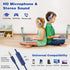 SIMOLIO Kids Headphones - Foldable On-Ear with Microphone, Volume Limited 75dB/85dB/94dB for School, Travel, Grey