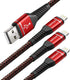3FT Lightning Cable 3-Pack - MFi Certified Fast USB Nylon Braided Charger for iPhone