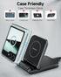 Wireless Charger for Samsung Z Flip 6, SwanScout 501S, Foldable Fast Charging Stand for Galaxy Z Flip Series