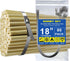 Metal Cable Zip Ties: 80Pcs Stainless Steel, 390 Lbs Heavy Duty Self-Locking Strap Ties, 18Inch for Garden