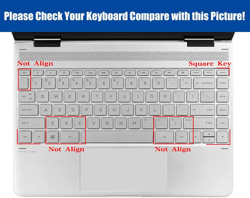 Keyboard Cover for HP Laptop 14" & HP Pavilion x360 14 - 14-dk, 14-fq, 14-dq/dk/cf Series 14-dq1040, 14m-ba011dx,