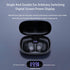 Open Ear Headphones, Wireless Bluetooth 5.3 Earbuds with LED Display Charging Case, Sport Design for Running Fitness