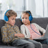 POWMEE P20 Kids Headphones for School, 94dB Volume Limited, 3.5mm Jack Wired Over-Ear for Fire Tablets/Travel/PC - Blue