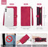 TwoHead 11 for iPhone Wallet Case with Card Holder & Detachable Magnetic Phone Case, PU Leather Wallet with Wrist Strap