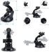 KUANVE 4 1 in Action Camera Accessories Kit, Floating Handle Grip, Suction Cup Mount, Handheld Selfie Stick and Mini