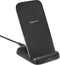 Amazon Basics 10W Qi Certified Wireless Charging Stand, Black for iPhone 15/14/13/12/11/X, Samsung, USB Cable